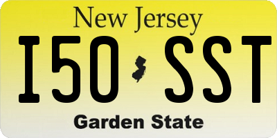 NJ license plate I50SST