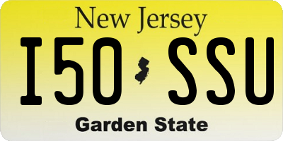 NJ license plate I50SSU