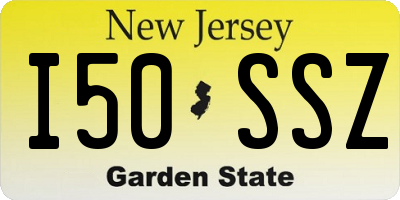 NJ license plate I50SSZ