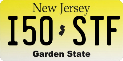 NJ license plate I50STF