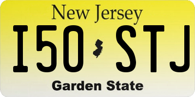 NJ license plate I50STJ