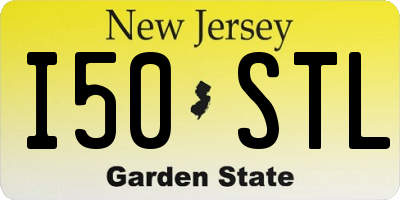 NJ license plate I50STL