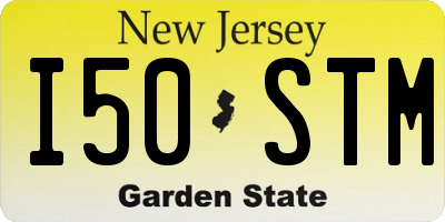 NJ license plate I50STM