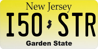 NJ license plate I50STR