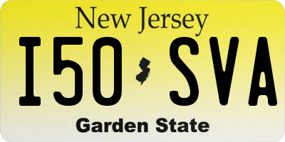 NJ license plate I50SVA