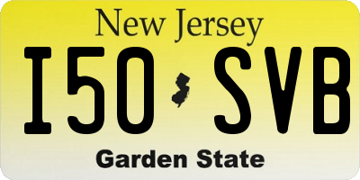 NJ license plate I50SVB