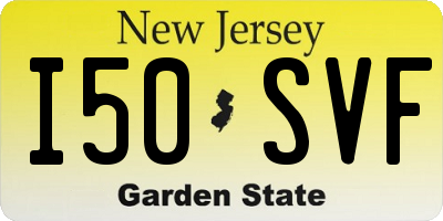 NJ license plate I50SVF