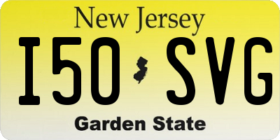 NJ license plate I50SVG