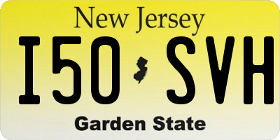 NJ license plate I50SVH