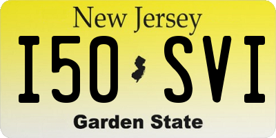 NJ license plate I50SVI