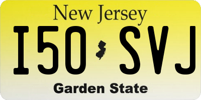 NJ license plate I50SVJ