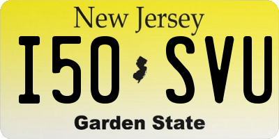 NJ license plate I50SVU