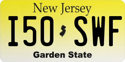 NJ license plate I50SWF