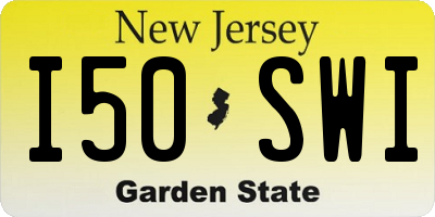 NJ license plate I50SWI
