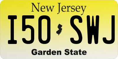 NJ license plate I50SWJ