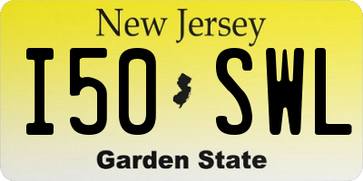 NJ license plate I50SWL