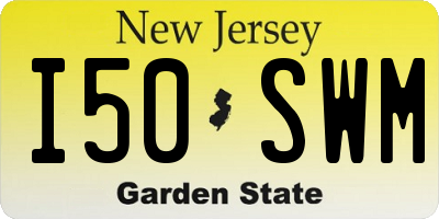 NJ license plate I50SWM