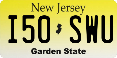 NJ license plate I50SWU