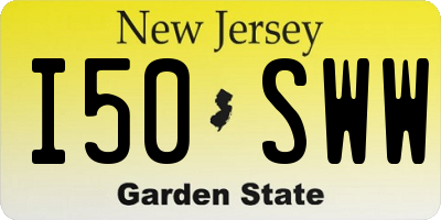NJ license plate I50SWW