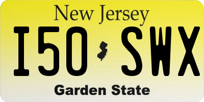 NJ license plate I50SWX