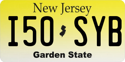 NJ license plate I50SYB