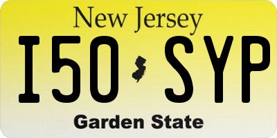 NJ license plate I50SYP