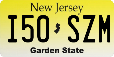 NJ license plate I50SZM