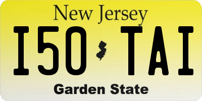 NJ license plate I50TAI
