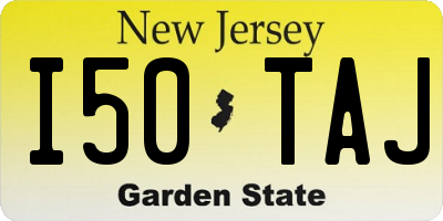 NJ license plate I50TAJ