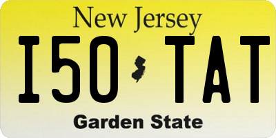 NJ license plate I50TAT