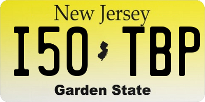 NJ license plate I50TBP