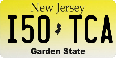 NJ license plate I50TCA