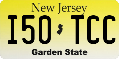NJ license plate I50TCC