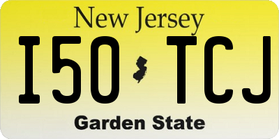 NJ license plate I50TCJ