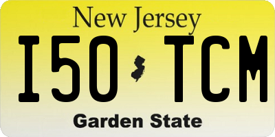 NJ license plate I50TCM