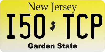 NJ license plate I50TCP