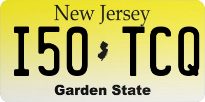 NJ license plate I50TCQ