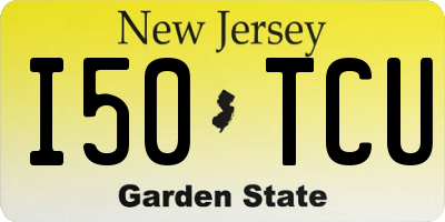 NJ license plate I50TCU