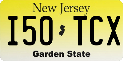 NJ license plate I50TCX