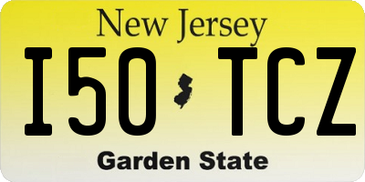 NJ license plate I50TCZ