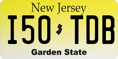 NJ license plate I50TDB