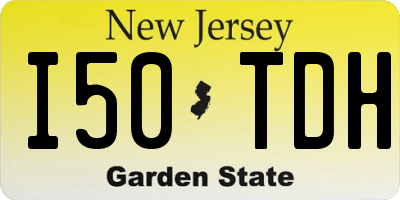 NJ license plate I50TDH