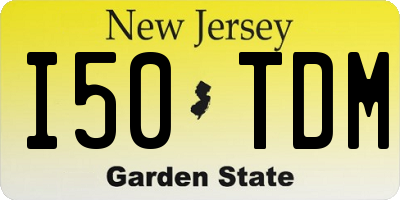 NJ license plate I50TDM