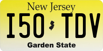 NJ license plate I50TDV