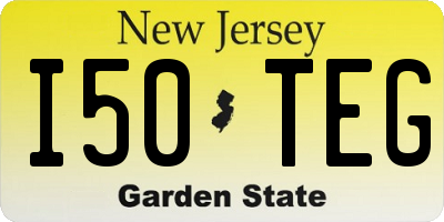 NJ license plate I50TEG