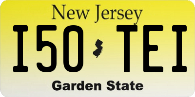 NJ license plate I50TEI