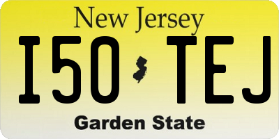 NJ license plate I50TEJ