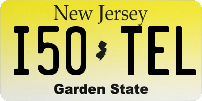 NJ license plate I50TEL