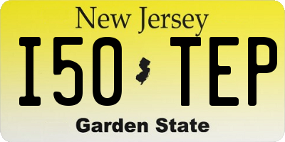 NJ license plate I50TEP