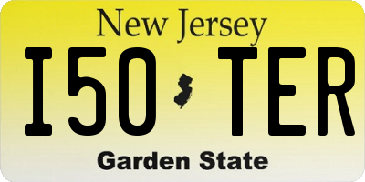 NJ license plate I50TER